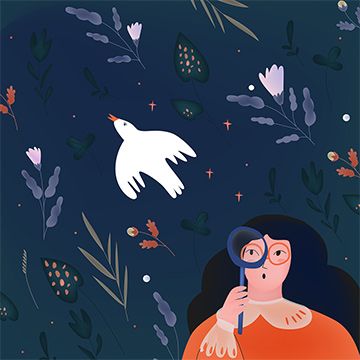 La rinascita in te è già iniziata, illustrazione di Darina Biriulina per Cose Belle Contest d'illustrazione 2020