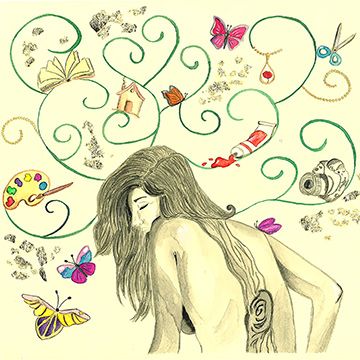 Rinascita, illustrazione di Maddalena Candeliere per Cose Belle Contest d'illustrazione 2020