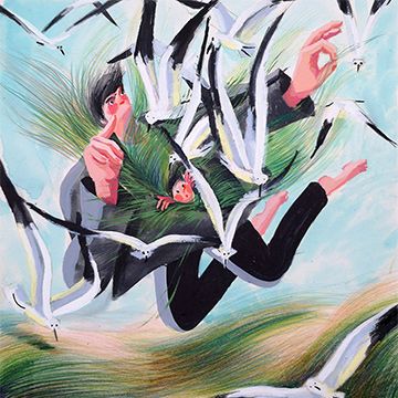Found, illustrazione di Olesia Sekeresh per Cose Belle Contest d'illustrazione 2020