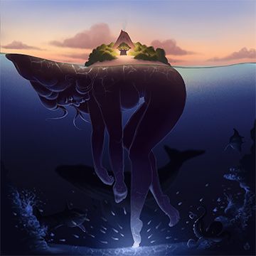 Toccare il fondo , illustrazione di Olimpia Piragina per Cose Belle Contest d'illustrazione 2020