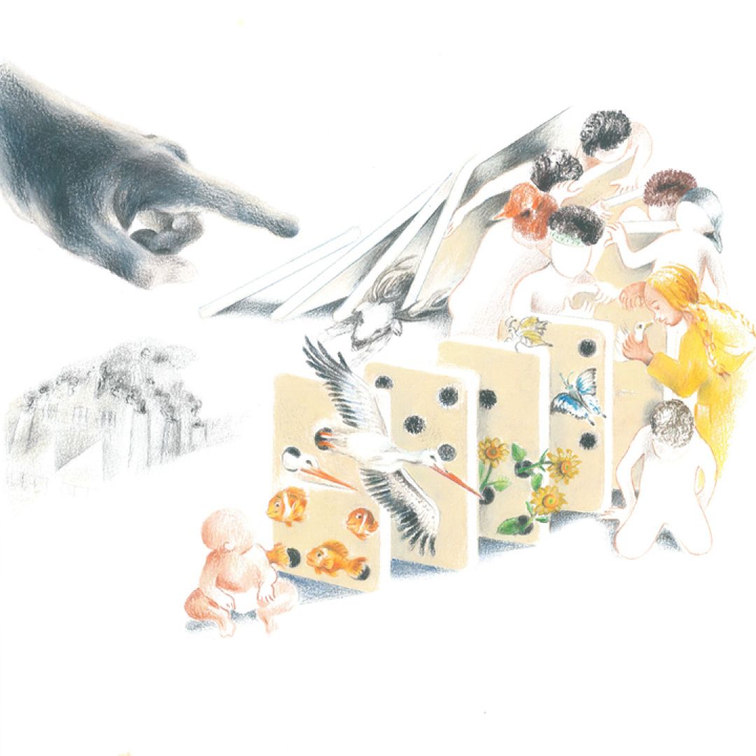 Fermare il dominio dei grandi, illustrazione di Stefania Vaccari per Cose Belle Contest d'illustrazione 2021