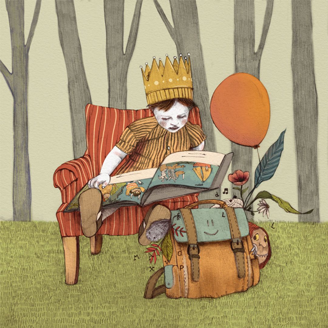 Io e Max, illustrazione di Luciana Leone per Cose Belle Contest d'illustrazione 2021