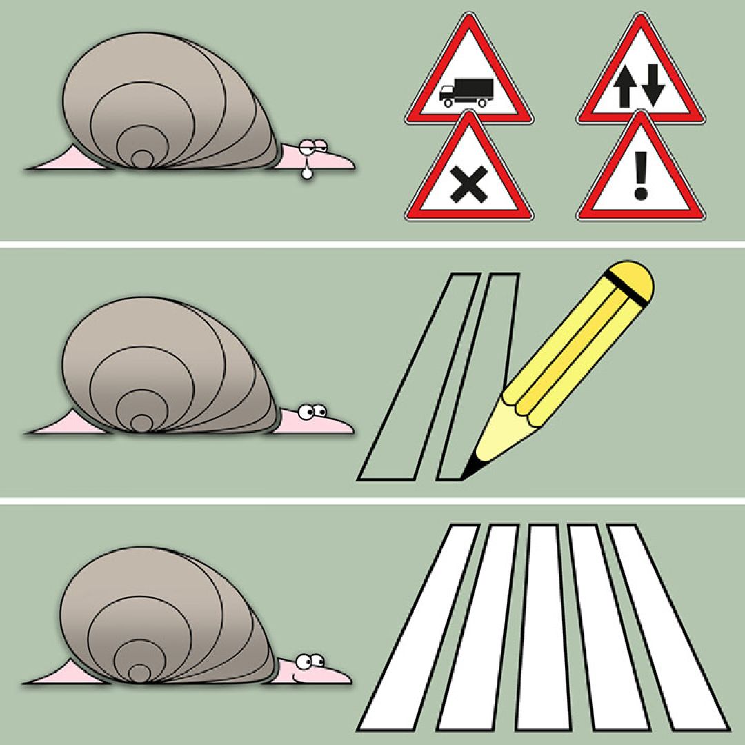 Il karma della lumaca, illustrazione di Sara Damascelli per Cose Belle Contest d'illustrazione 2022