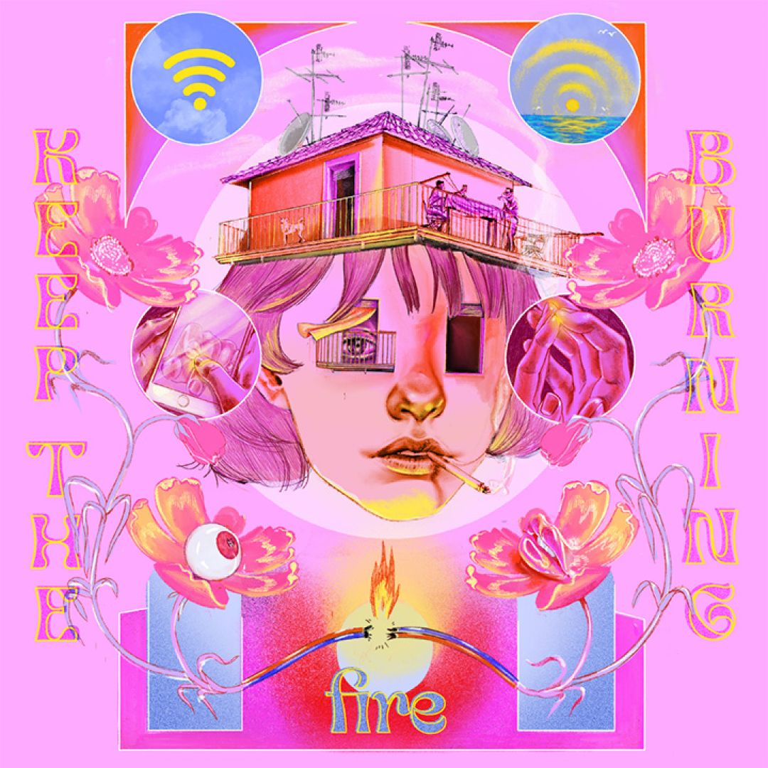 Keep the fire burning, illustrazione di Lorenza Gatto e Giorgia Dal Farra per Cose Belle Contest d'illustrazione 2021