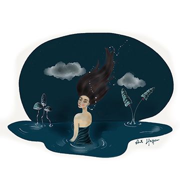 Rinascita, illustrazione di Antonella Coringrato per Cose Belle Contest d'illustrazione 2020
