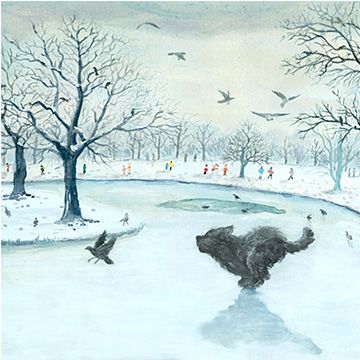 Lightness on ice, illustrazione di Antonio Audia per Cose Belle Contest d'illustrazione 2023