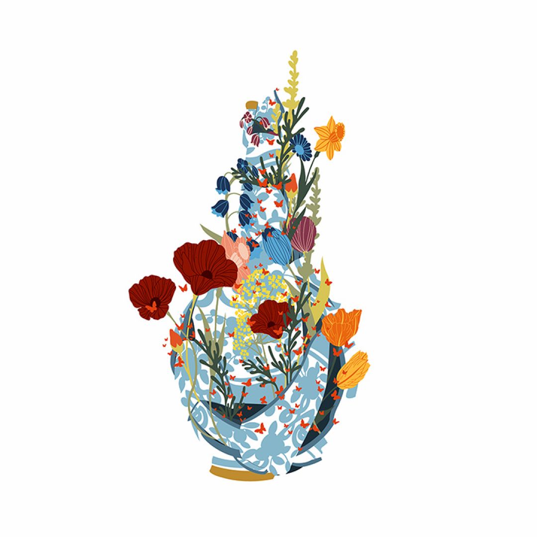 Flourishing, illustrazione di Camilla Pierri per Cose Belle Contest d'illustrazione 2020