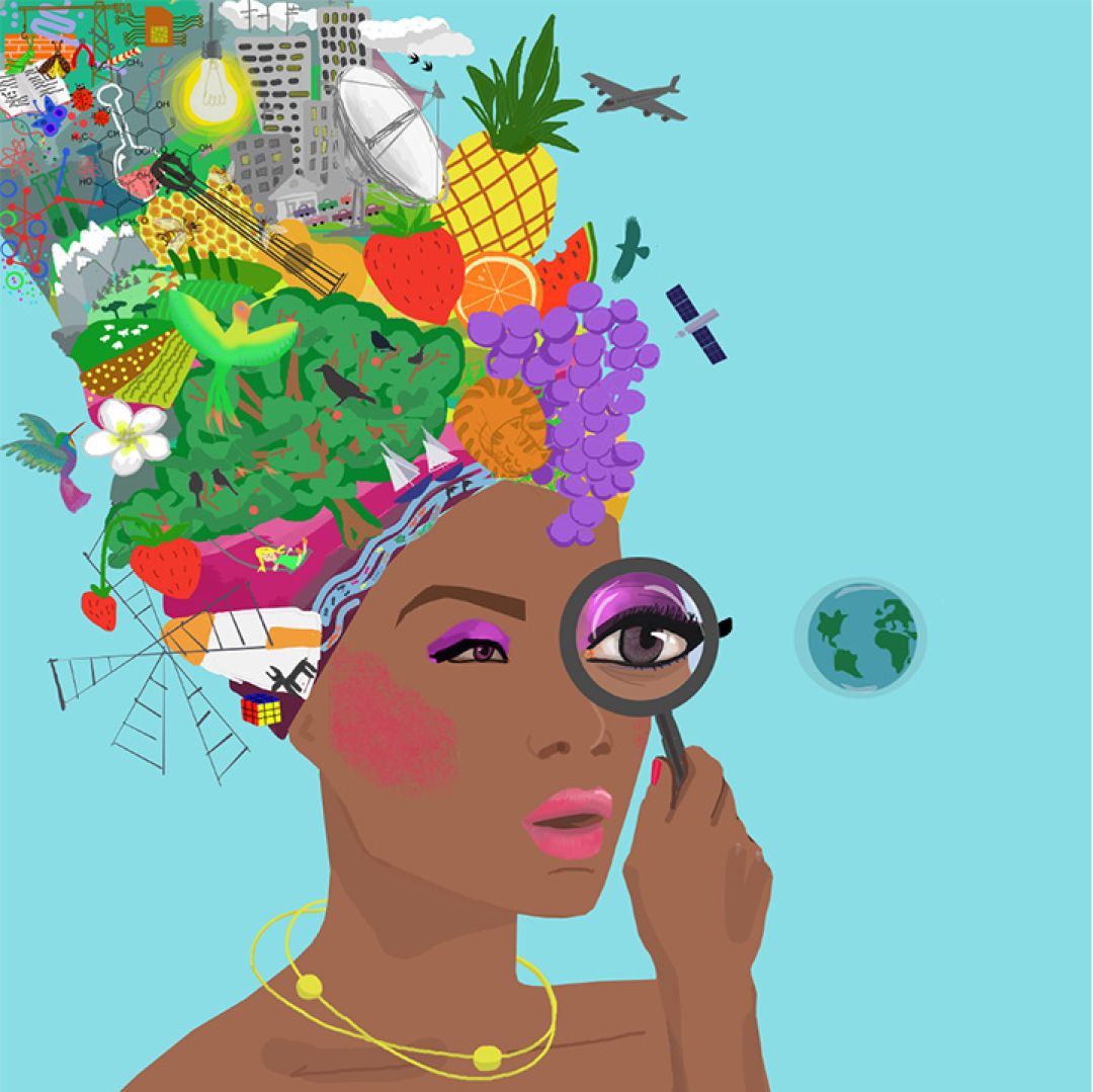 Come sopra così sotto, illustrazione di Monika Trafimovaite per Cose Belle Contest d'illustrazione 2021