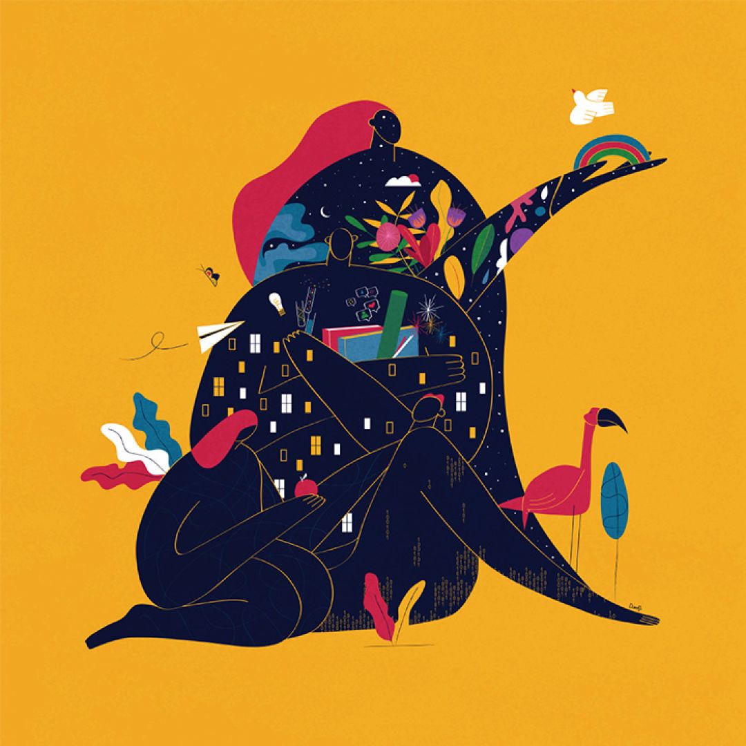 Siamo ciò che viviamo, illustrazione di Daniela Rota per Cose Belle Contest d'illustrazione 2021