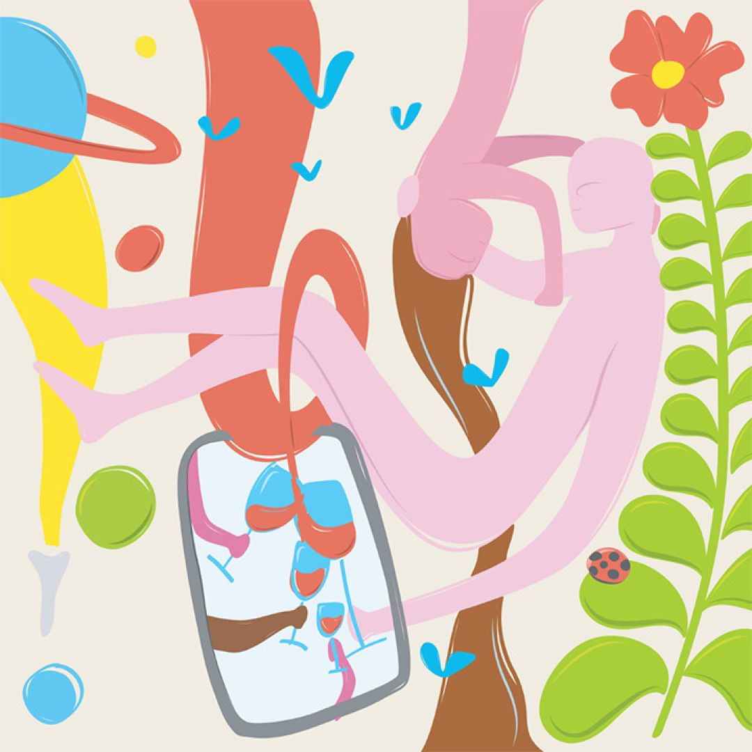 Un giorno comune di felicità, illustrazione di Diego Facta per Cose Belle Contest d'illustrazione 2021
