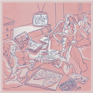 Pigiama Party, illustrazione di Giovanni Saroldi per Cose Belle Contest d'illustrazione 2023