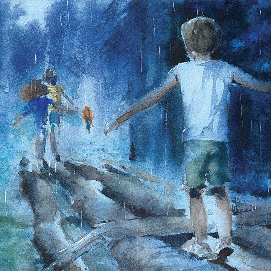 Blu, illustrazione di Alessandra Lazzarin per Cose Belle Contest d'illustrazione 2021